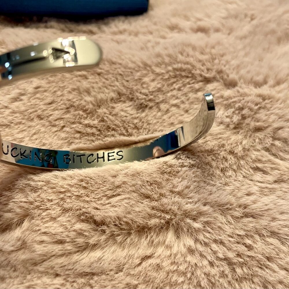 Ladies Message Cuff Bracelet - Picture 5 of 6